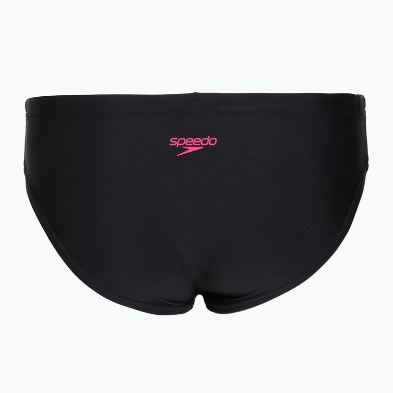 Detské dvojdielne plavky Speedo Medley Logo Racerback 2pc anthracite/pink 7