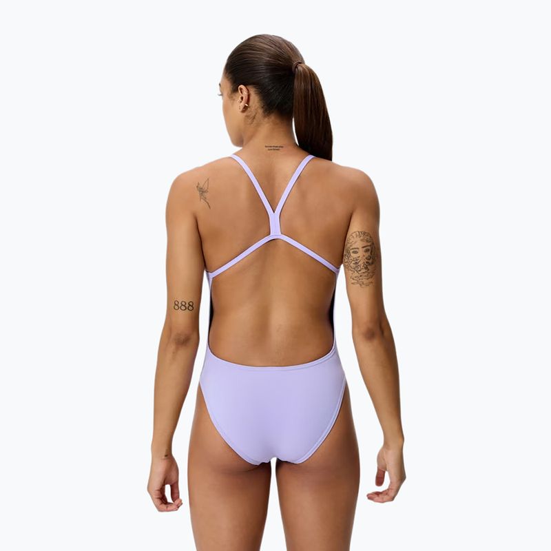 Dámske jednodielne plavky Speedo FL Solid V-Back 2.0 bright lavender 2