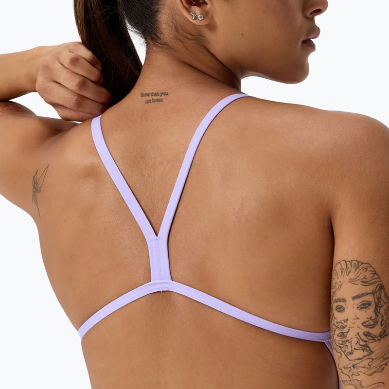Dámske jednodielne plavky Speedo FL Solid V-Back 2.0 bright lavender 4