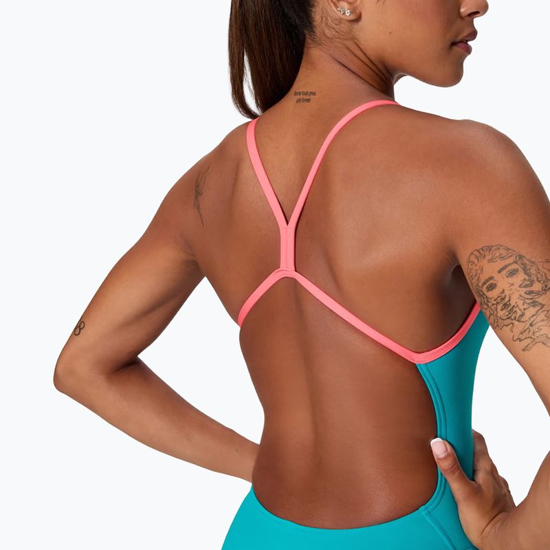 Dámske jednodielne plavky Speedo FL Solid V-Back 2.0 mayan blue 4