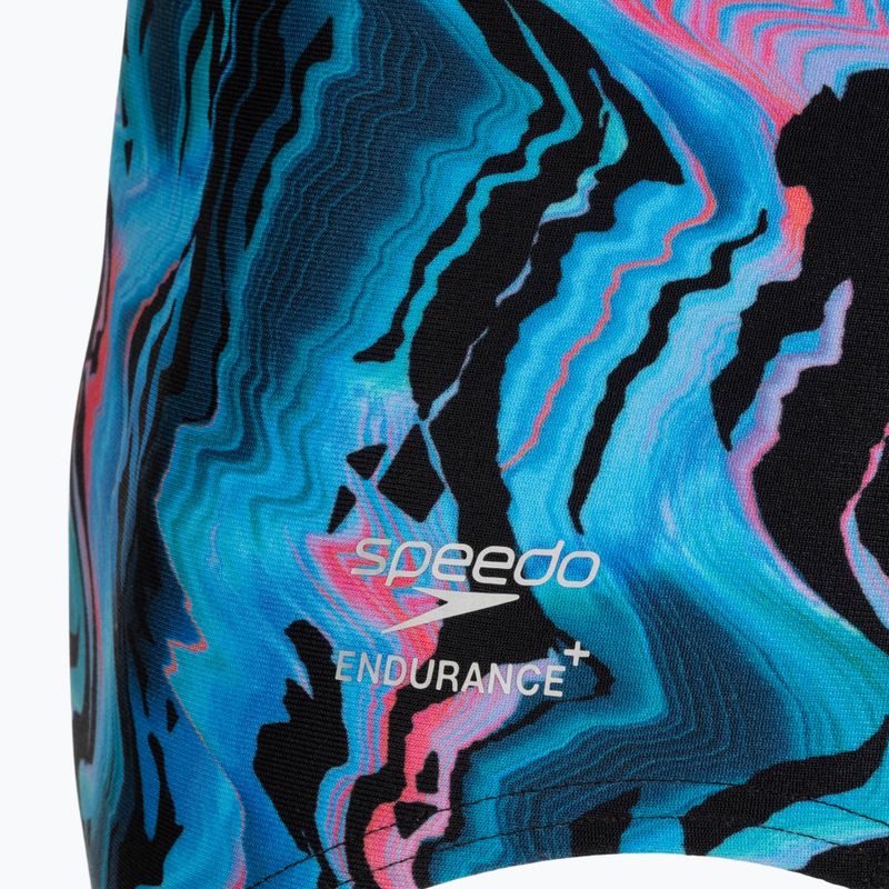 Dámske jednodielne plavky Speedo Printed Web Back canyon ombre/black 3