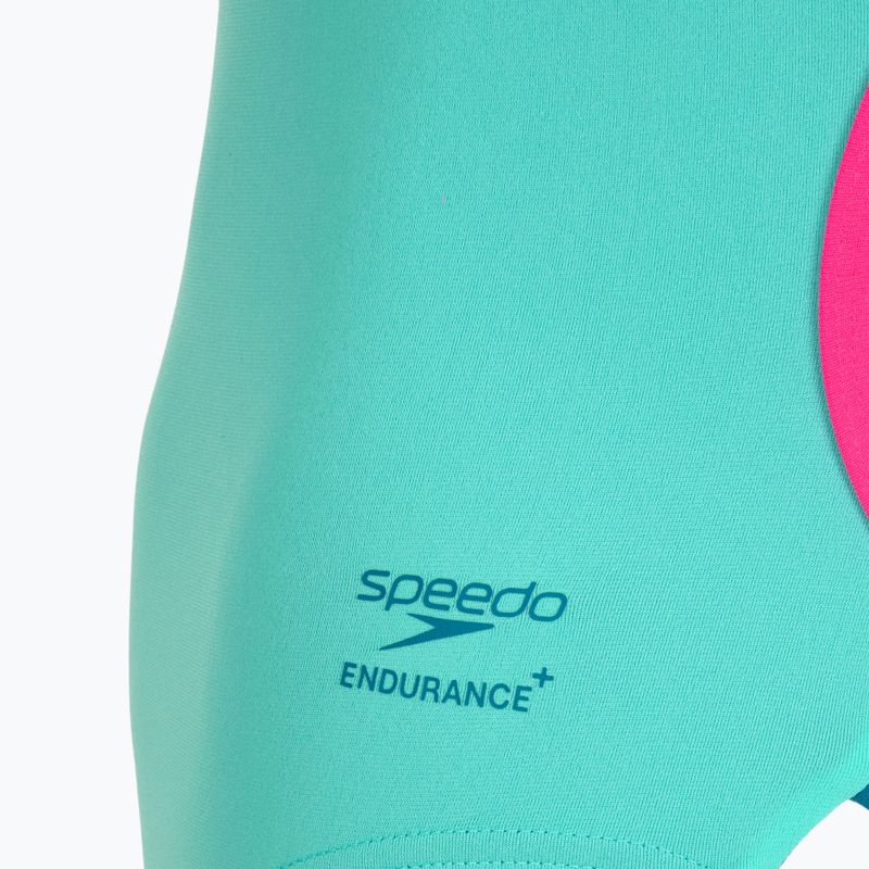 Dámske jednodielne plavky Speedo Solid Tri aqua breeze 3