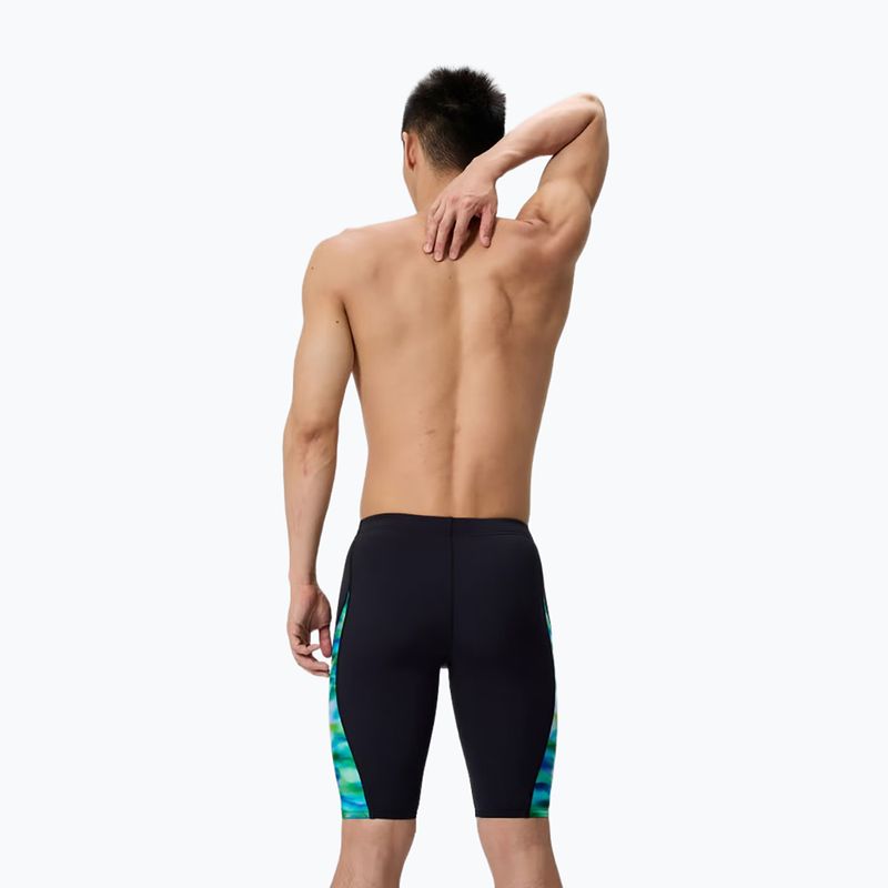 Pánske plavky jammer Speedo Printed Side Spliced sunset grove/black 2
