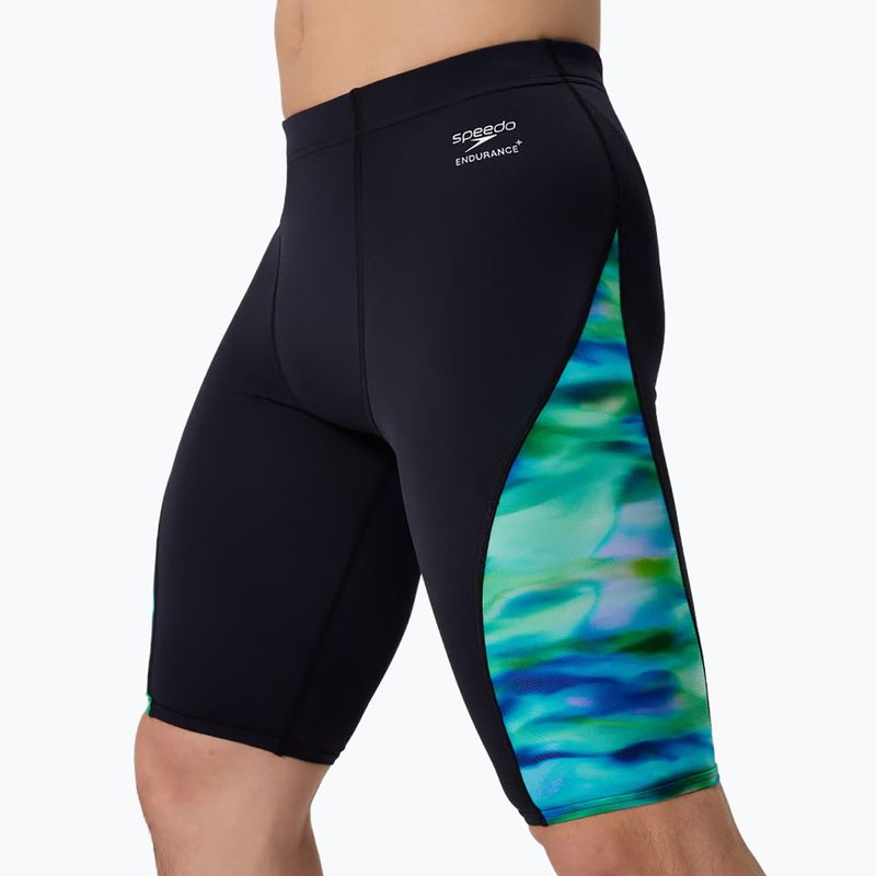Pánske plavky jammer Speedo Printed Side Spliced sunset grove/black 4