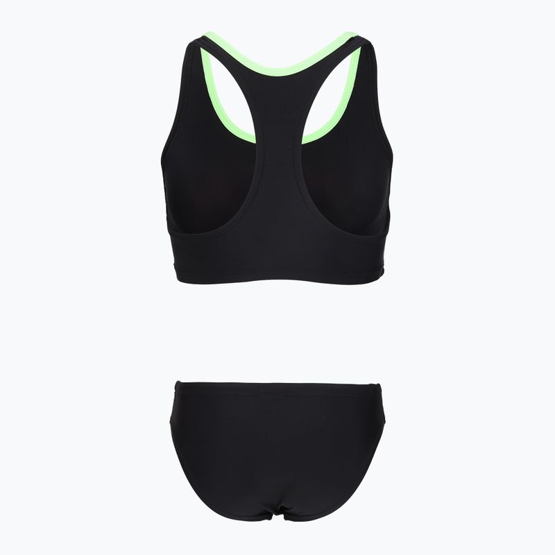 Dámske dvojdielne plavky Speedo Placement Raceback 2pc anthracite/clover 2