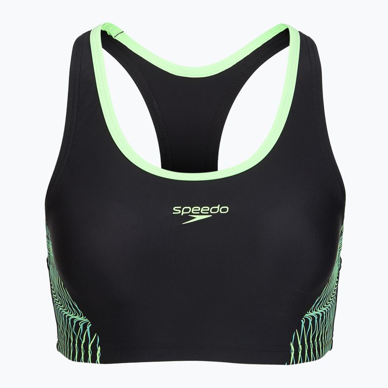 Dámske dvojdielne plavky Speedo Placement Raceback 2pc anthracite/clover 3