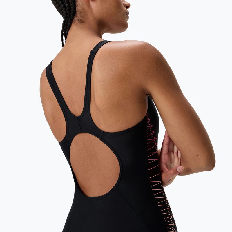 Dámske jednodielne plavky Speedo Placement Muscleback anthracite/clover 5
