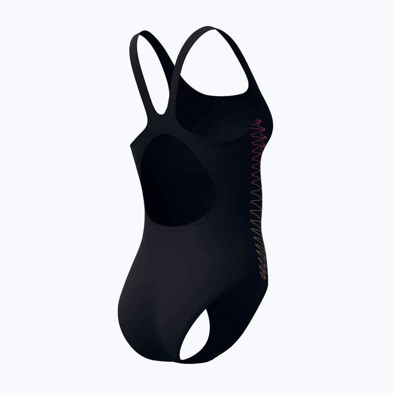 Dámske jednodielne plavky Speedo Placement Muscleback anthracite/clover 8