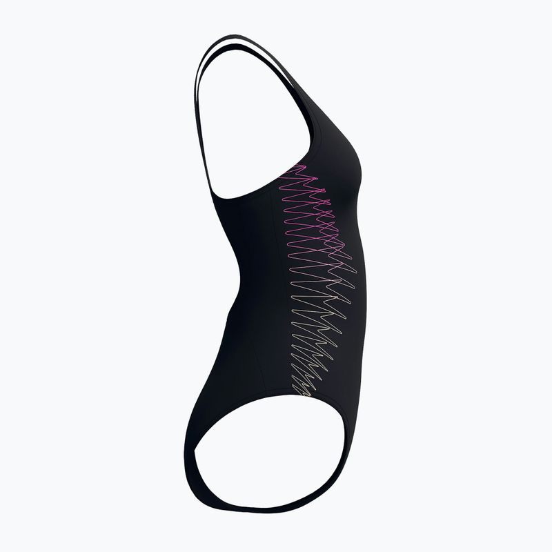 Dámske jednodielne plavky Speedo Placement Muscleback anthracite/clover 9