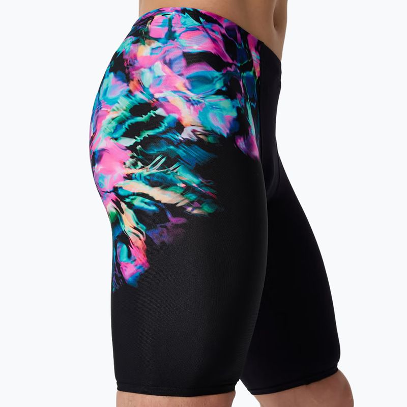 Pánske plavky jammer Speedo Placement Aquashort glitchy garden/black 5