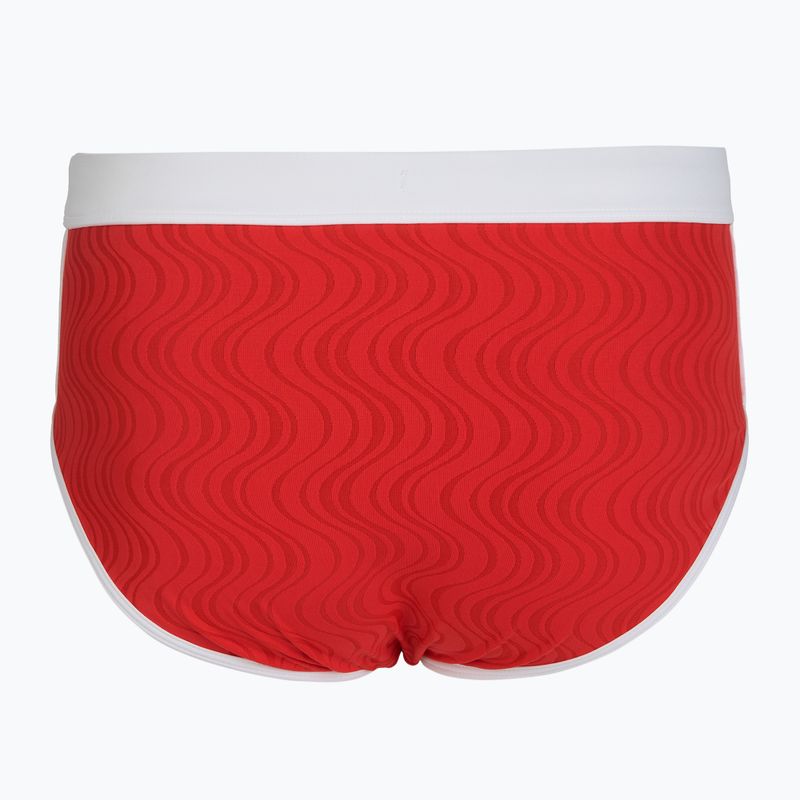 Pánske plavky Speedo Texture Brief 3.5" high risk red 2