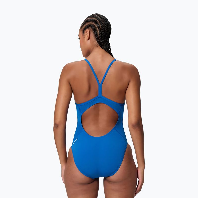 Dámske jednodielne plavky Speedo Endurance+ Logo Thin Strap turkish sea 2