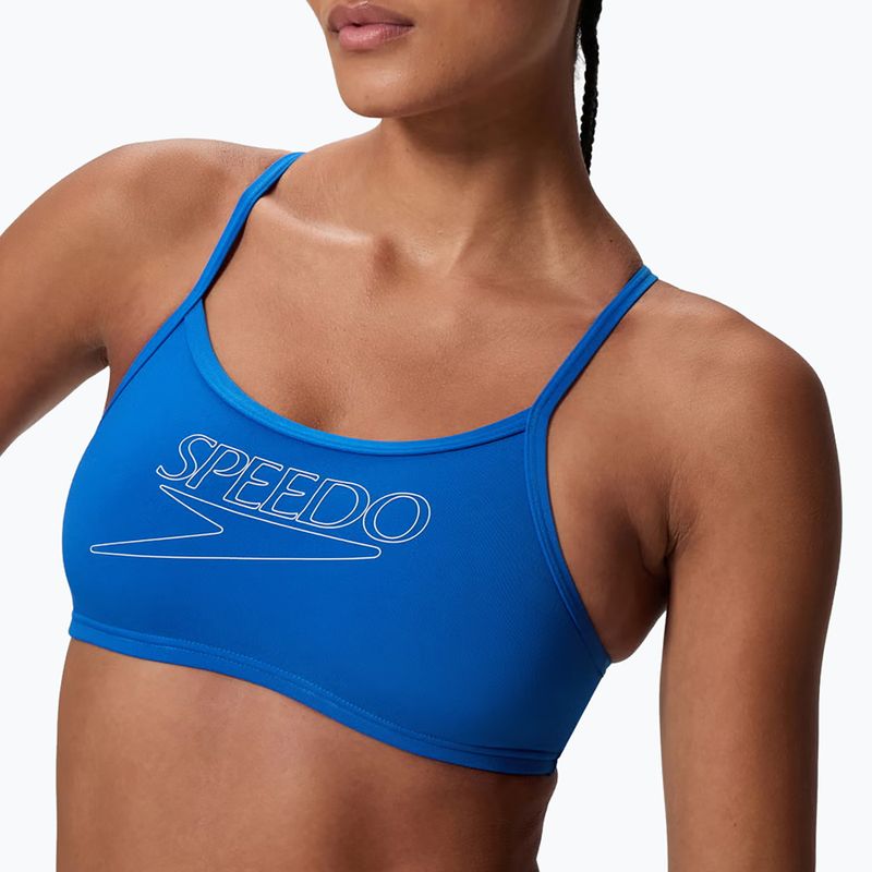 Dámske dvojdielne plavky Speedo Endurance+ Logo Thin Strap Turkish Sea 3