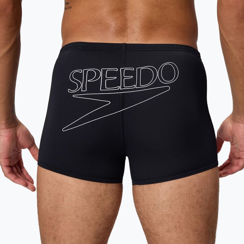 Pánske plavecké boxerky Speedo Endurance+ Logo Aquashort anthracite 5