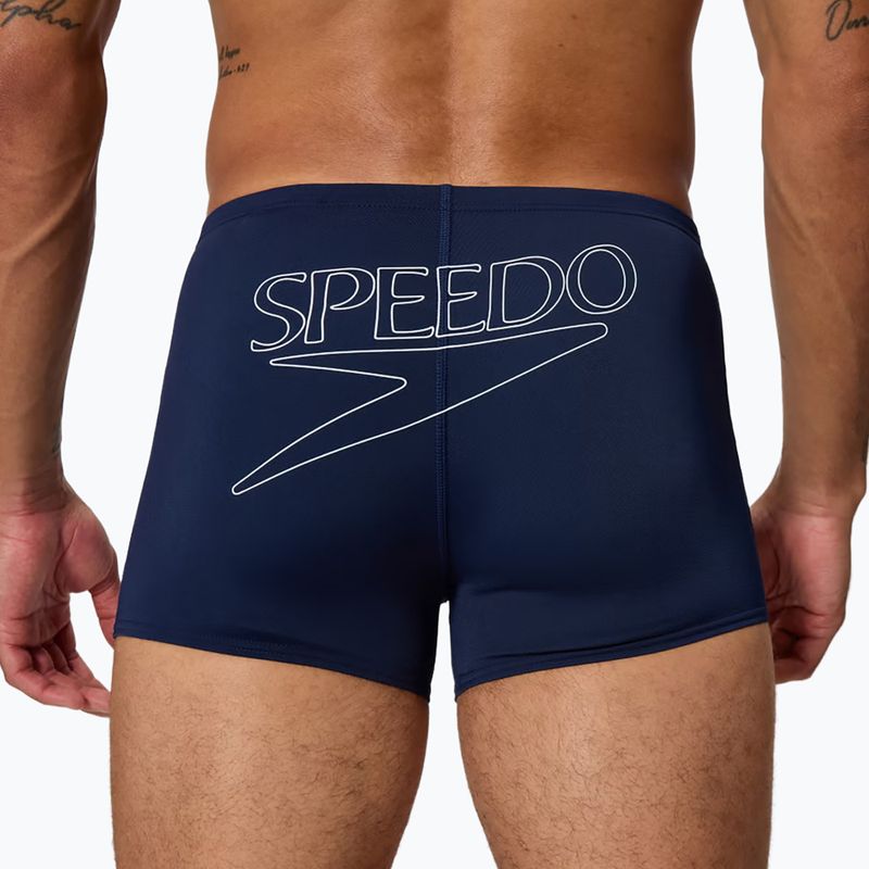 Pánske plavecké boxerky Speedo Endurance+ Logo Aquashort peacoat 5