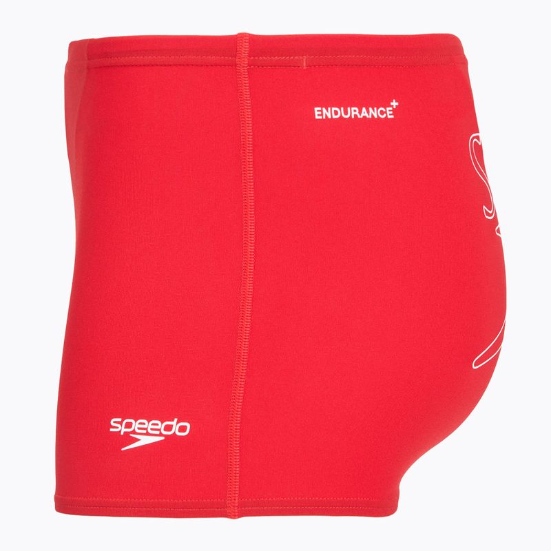 Pánske plavecké boxerky Speedo Endurance+ Logo Aquashort high risk red 3