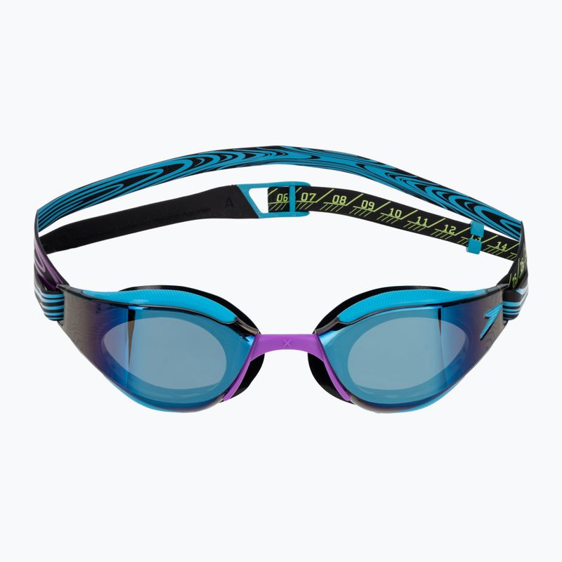 Plavecké okuliare Speedo Fastskin Hyper Elite Mirror mayan blue/smoke/tropical horizon 2