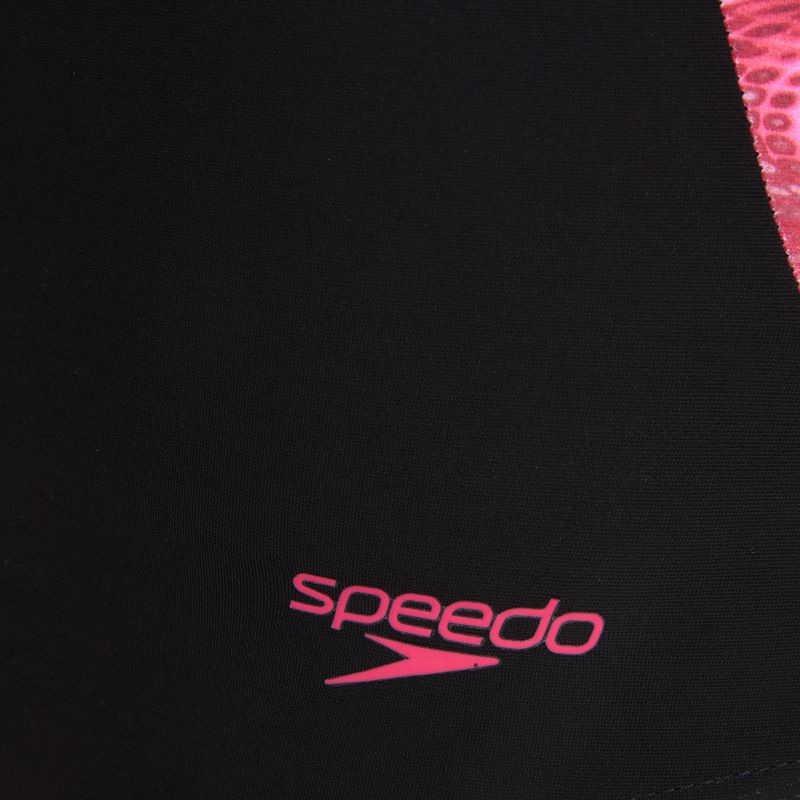 Dámske jednodielne plavky Speedo Shaping LunaLustre Printed anthracite/ruby 3