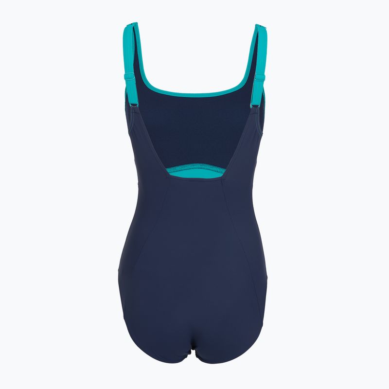 Dámske jednodielne plavky Speedo Shaping Contour Eclipse peacock teal/peacoat 2