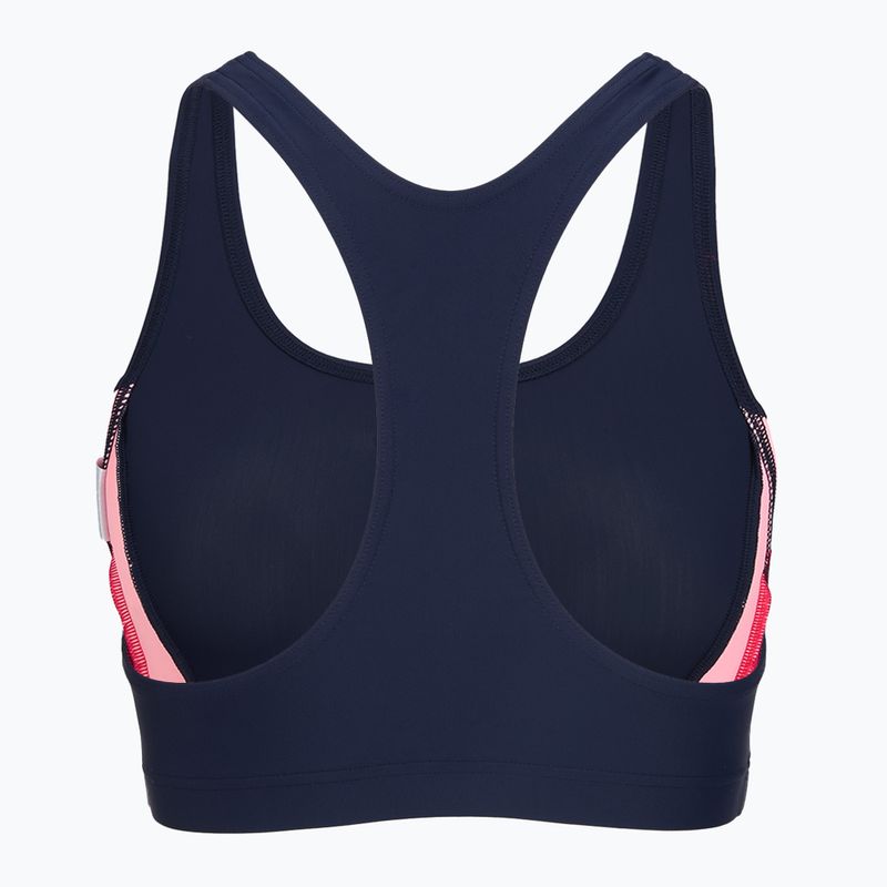 Dámske jednodielne plavky Speedo Colourblock Splice 2.0 peacoat/pink 4