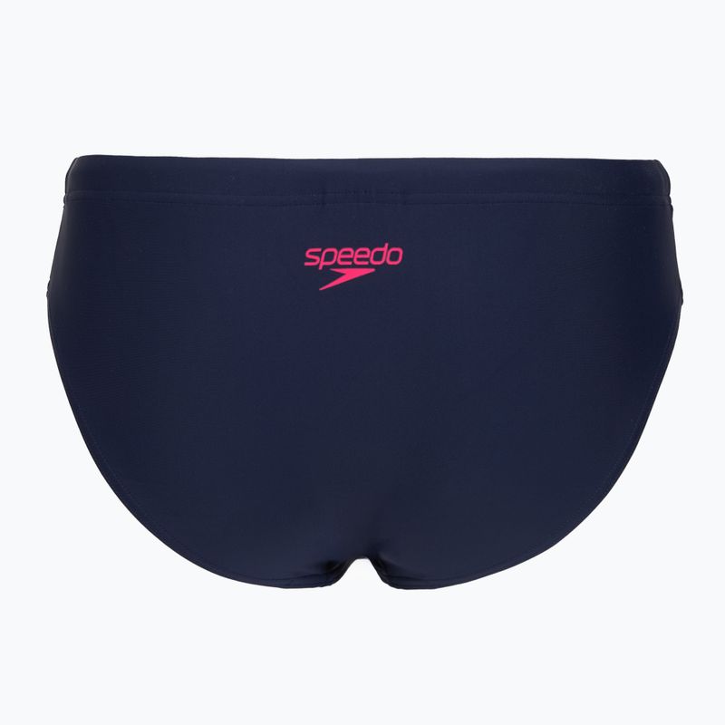 Dámske jednodielne plavky Speedo Colourblock Splice 2.0 peacoat/pink 7