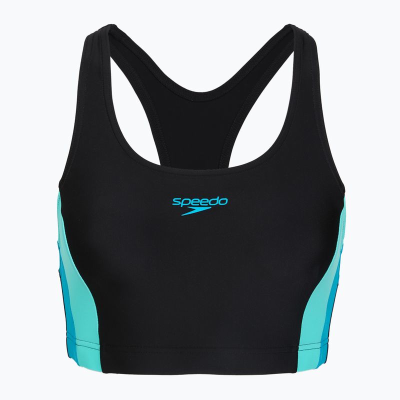 Dámske jednodielne plavky Speedo Colourblock Splice 2.0 anthracite/mayanblue 3