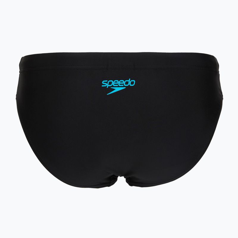 Dámske jednodielne plavky Speedo Colourblock Splice 2.0 anthracite/mayanblue 7