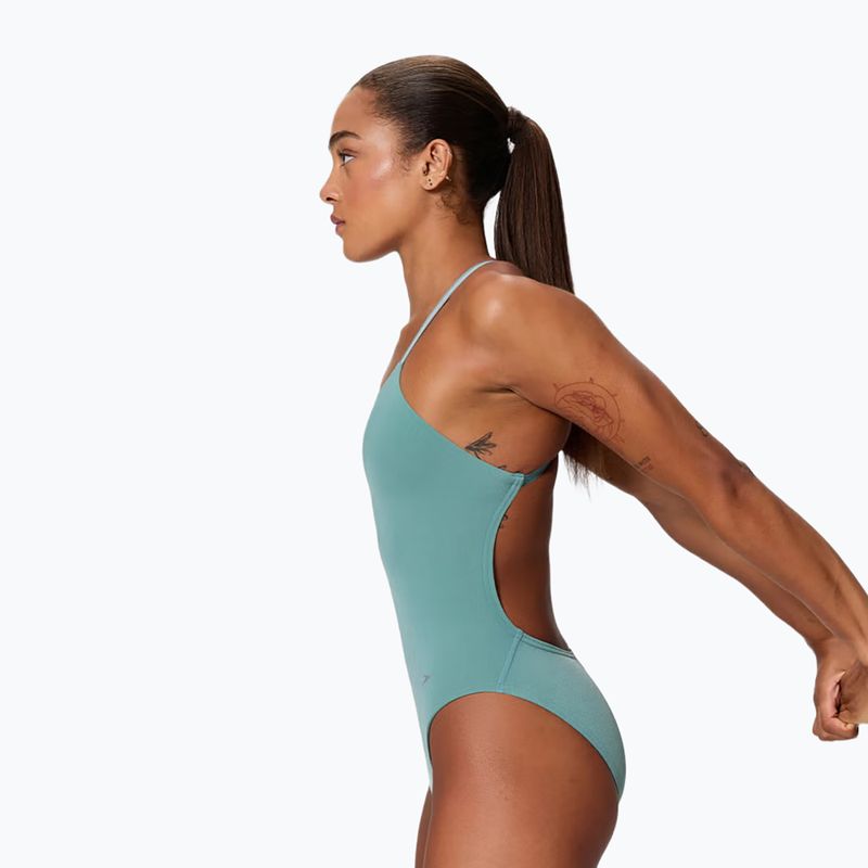 Dámske jednodielne plavky Speedo Active Back storm green 3