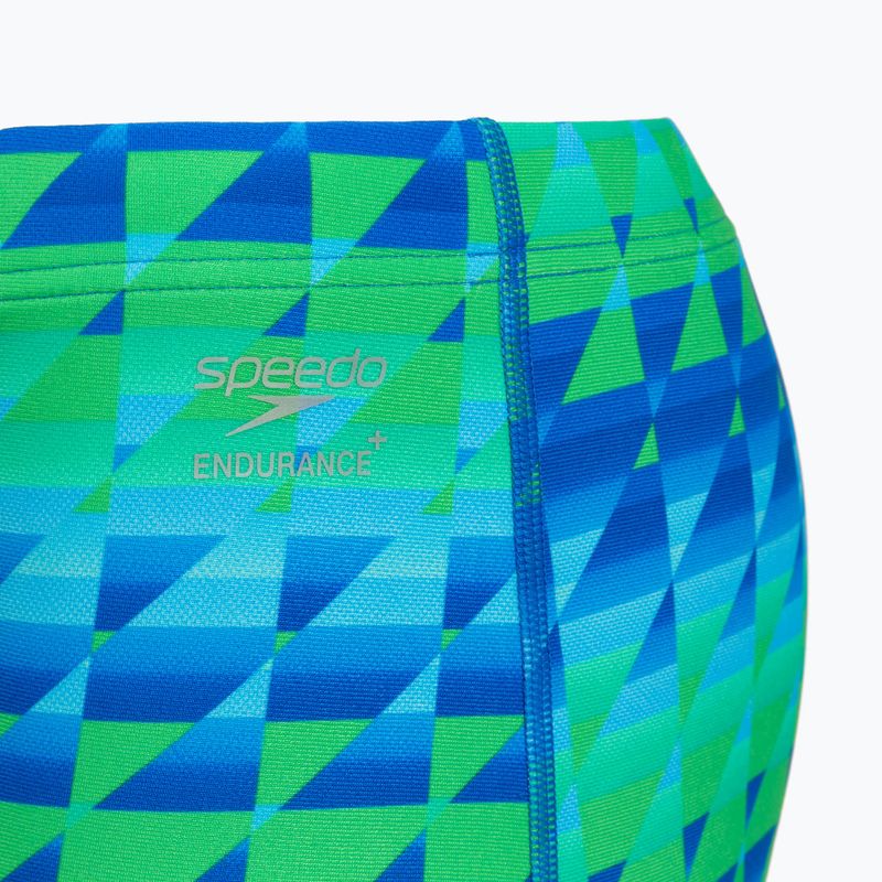 Pánske plavecké boxerky Speedo ML Printed 13.5 cm Brief quilted triangles/lagoon blue 4