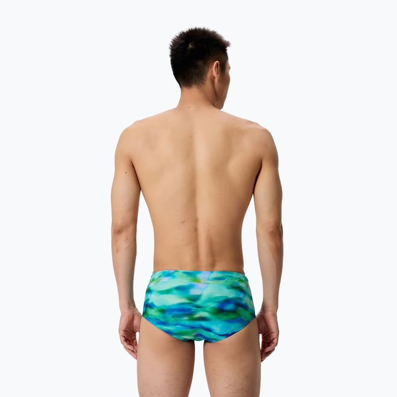 Pánske plavecké boxerky Speedo Printed 13.5 cm Brief sunset grove/green 2