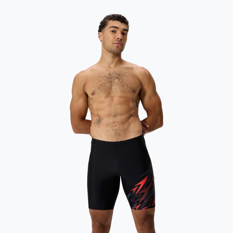 Pánske plavky jammery Speedo Medley Logo Jammer anthracite/hrr 2