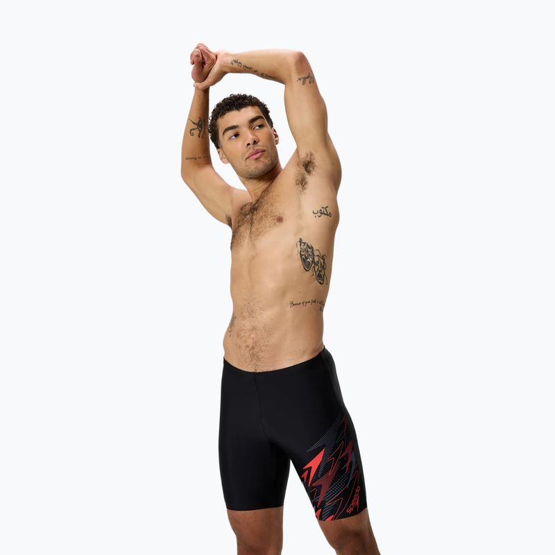 Pánske plavky jammery Speedo Medley Logo Jammer anthracite/hrr 4