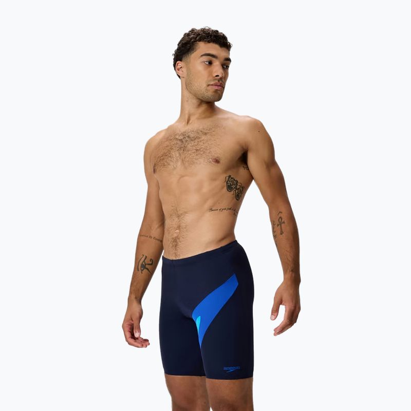 Pánske plavky jammer Speedo Hyperboom peacoat/deep sapphire 3