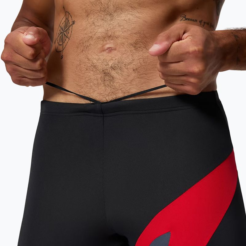 Pánske plavky jammer Speedo Hyperboom anthracite/high risk red 4