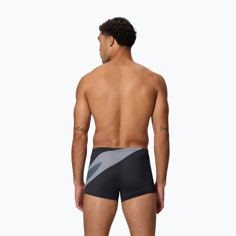 Pánske plavecké boxerky Speedo Hyperboom Aquashort anthracite/coin grey 2