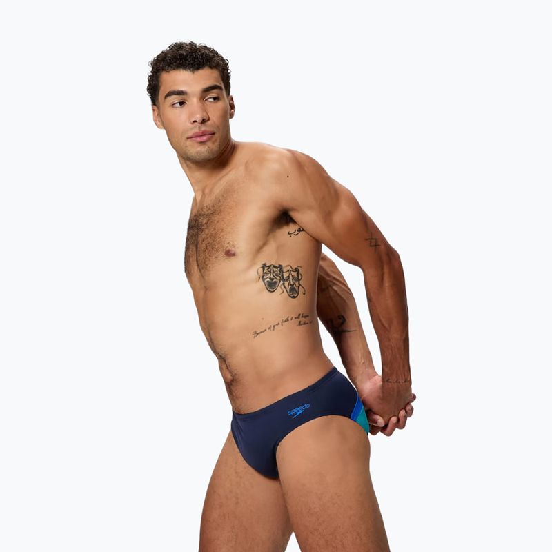 Pánske plavky Speedo Hyperboom Brief peacoat/deep sapphire 3