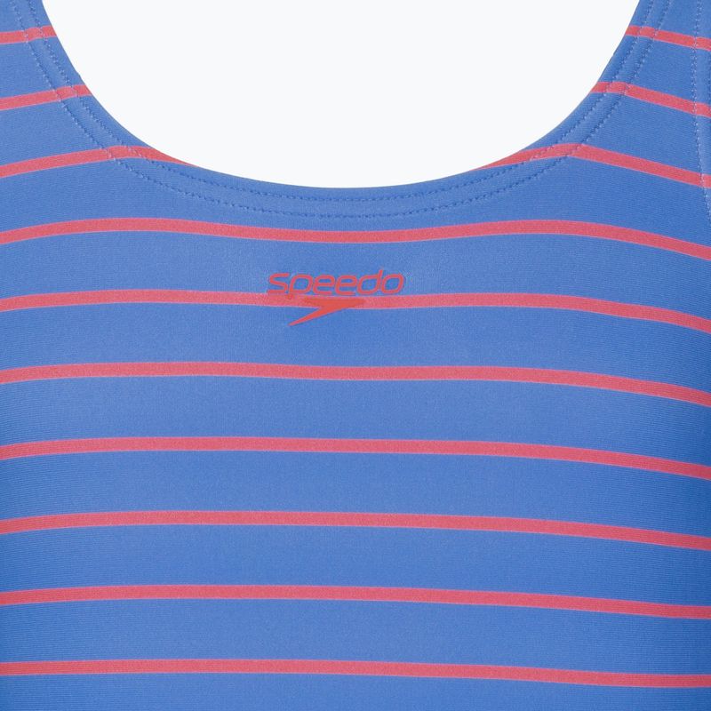 Detské jednodielne plavky Speedo Stripe Print Medalist periwinkle blue 3