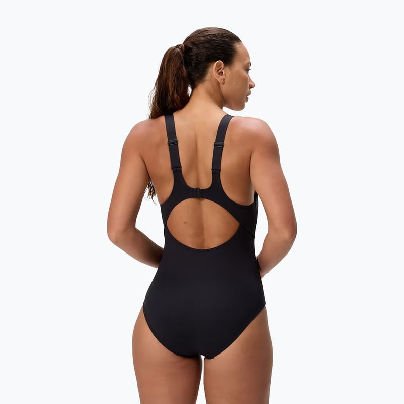 Dámske jednodielne plavky Speedo Sculpture Butterfly Back anthracite 2