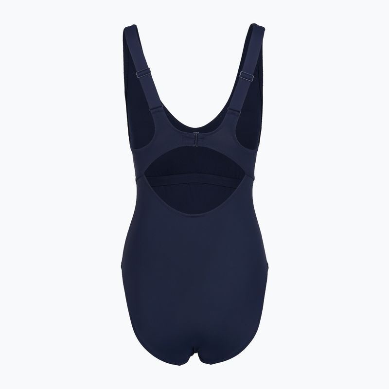 Dámske jednodielne plavky Speedo Sculpture Butterfly Back peacoat 2