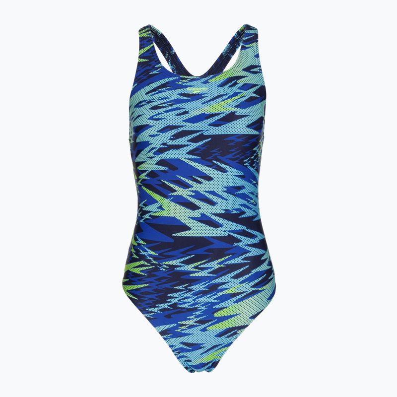 Dámske jednodielne plavky Speedo Hyperboom Print Medalist peacoat 6