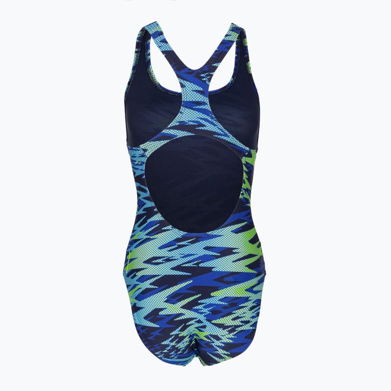 Dámske jednodielne plavky Speedo Hyperboom Print Medalist peacoat 7