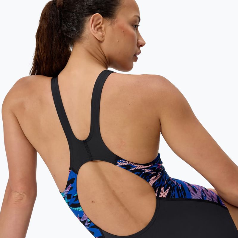 Dámske jednodielne plavky Speedo Hyperboom Splice Muscleback anthracite/margarita pink 5