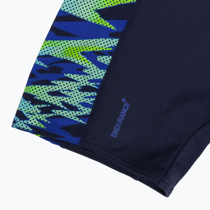 Dámske jednodielne plavky Speedo Hyperboom Splice Muscleback Legsuit peacoat/sapphire 4