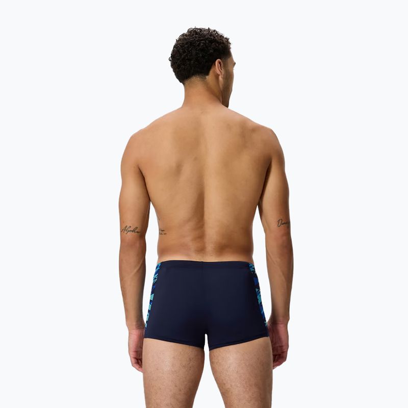 Pánske plavecké boxerky Speedo Hyperboom Splice Aquashort peacoat/deep sapphire 2