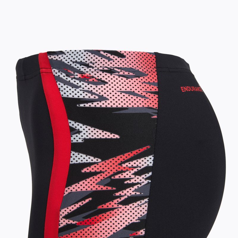 Pánske plavecké boxerky Speedo Hyperboom Splice Aquashort anthracite/high risk red 3