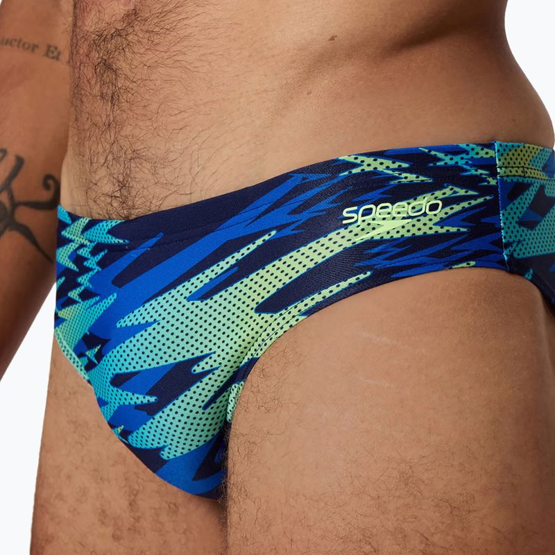 Pánske plavky Speedo Hyperboom Print Brief 2.5" peacoat/deep sapphire 3