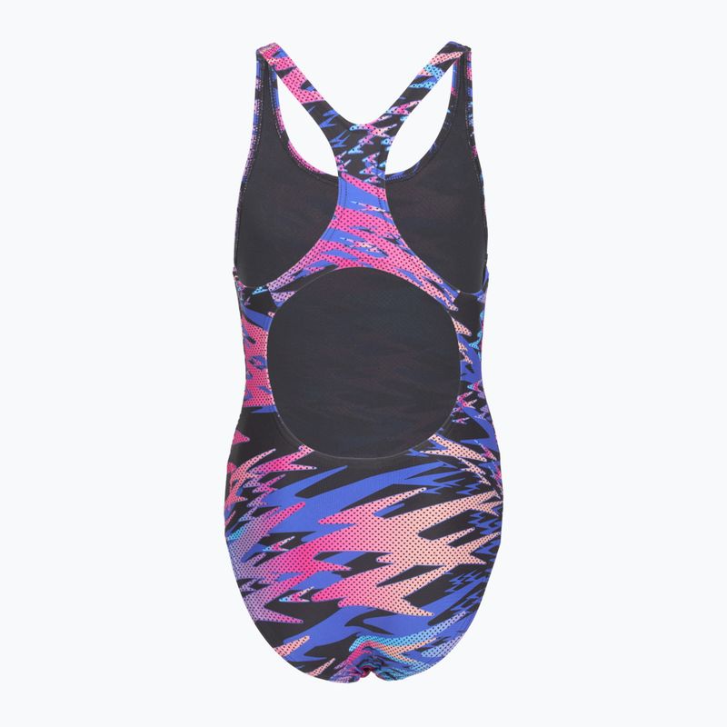 Detské jednodielne plavky Speedo Hyperboom Print Medalist anthracite 2