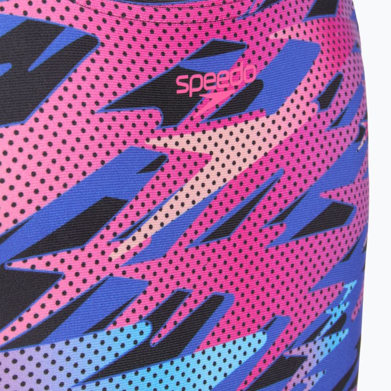 Detské jednodielne plavky Speedo Hyperboom Print Medalist anthracite 3
