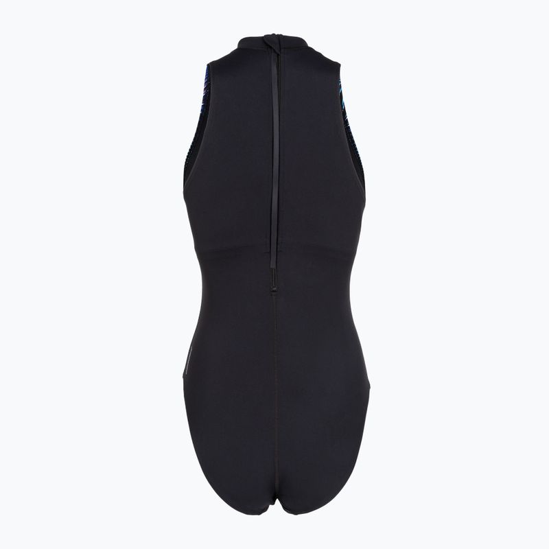 Dámske jednodielne plavky Speedo Print Hydrasuit anthracite 2