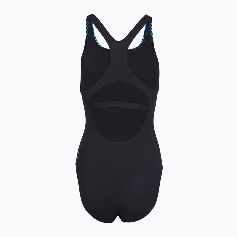 Dámske jednodielne plavky Speedo Print Medalist anthracite 2
